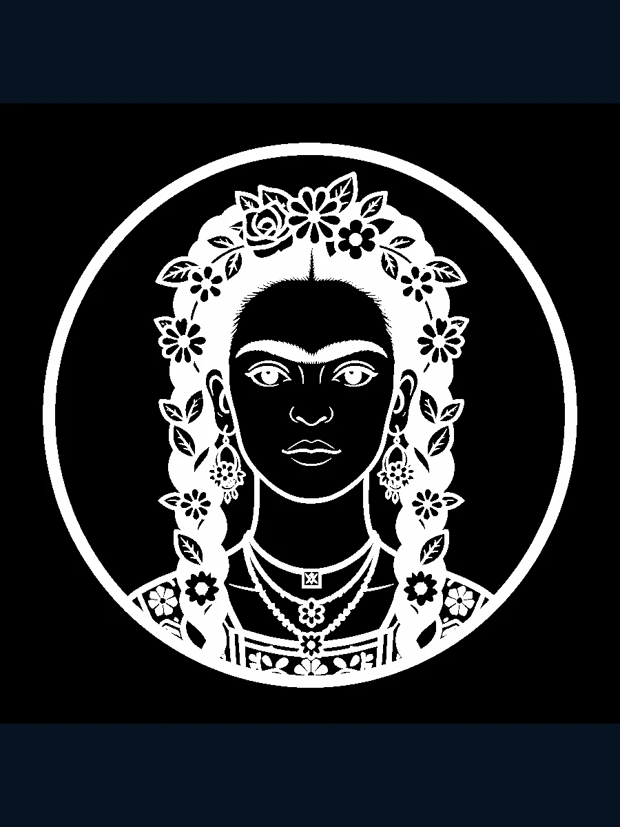 Frida themed artwork used in a Trip Clip example edit